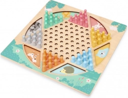 Gioco da tavolo in legno, bifacciale – HALAMA e Scale e Serpenti