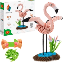 Alexander set creativo origami 3D flamingo