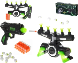 Gioco di tiro con bersagli levitanti DARK WARS – pistola con proiettili in foam