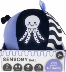pallina sensoriale in peluche con campanellino GAGAGU per neonati
