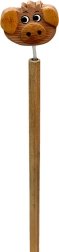 Matita in legno con testa di maiale