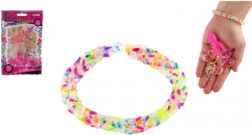 Set di elastici per intrecciare braccialetti - arcobaleno