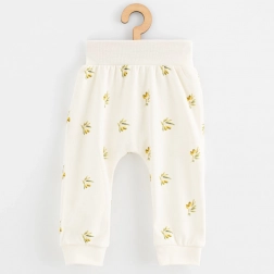 Pantaloni per neonati in cotone biologico NEW BABY Olive 80 (9–12 mesi)