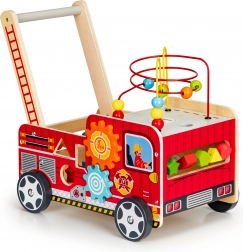 Girello educativo in legno con blocchi - Camion dei pompieri ECOTOYS