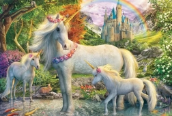 Puzzle Unicorno con Cuccioli 200 Pezzi