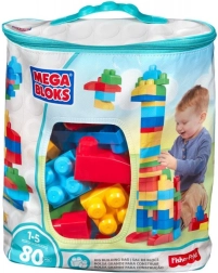 Mega Bloks sacco grande di blocchi – blu (80 pz)