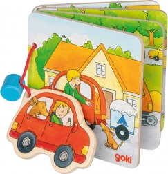 GOKI libricino illustrato in legno – Andiamo in vacanza