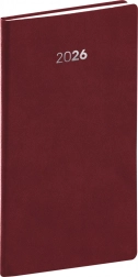 Agenda tascabile Balakon 2026 bordeaux 9 x 15,5 cm
