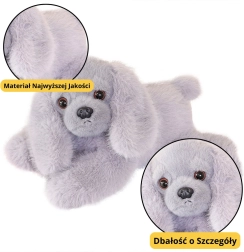 Cocker Spaniel Peluche con Zampe Pesate Grigio 30cm