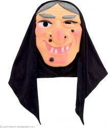 Maschera da strega con foulard