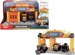 Dickie Toys Volvo stazione di costruzione con veicoli e gru girevole