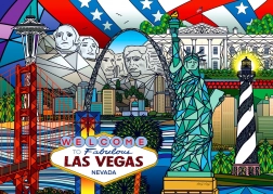ENJOY puzzle collage dei monumenti americani – 1000 pezzi