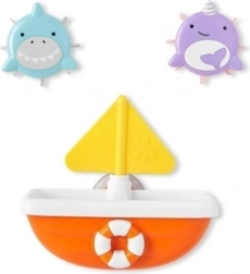 Set di giocattoli da bagno SKIP HOP ZOO TIP & SPIN BOAT