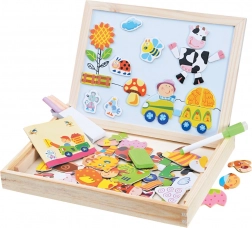 Lavagna magnetica fattoria 102 pezzi