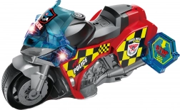 moto della polizia con effetti 25 cm