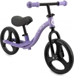 Bicicletta senza pedali MoMi Isoka con ruote LED – viola