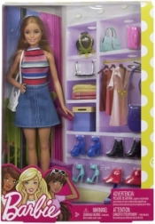 Bambola Barbie con scarpe di stile e accessori