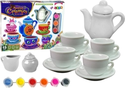 Set da tè creativo fai da te per pittura su porcellana