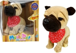 cagnolino di peluche interattivo al guinzaglio – abbaia, canta e scodinzola