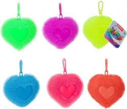 Portachiavi antistress in silicone a forma di cuore 11 cm