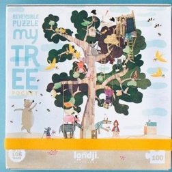 Puzzle tascabile bifacciale Albero 100 pz