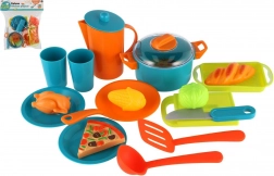 Set di stoviglie da cucina in plastica per bambini in sacchetto 28 × 28 cm