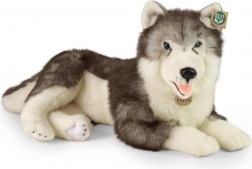 Cane husky di peluche sdraiato 60 cm ECO‑FRIENDLY di RAPPA
