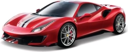 Bburago Ferrari 488 Pista Race & Play auto modello in metallo rosso in scala 1:24