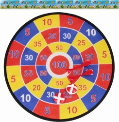 Bersaglio per bambini in velcro con frecce e palline 32 cm