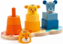 DJECO Torre da impilare colorata per bambini