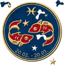 Puzzle rotondo Zodiaco: Pesci 33 pezzi