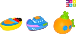Set di barchette in gomma per bebè, 3 pezzi