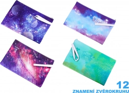 Cartella con zip A4 Segni Zodiacali