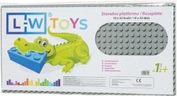 Base per costruzioni Junior 16x32 grigia