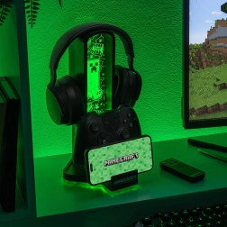Supporto per cuffie Minecraft con effetti luminosi
