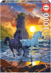 EDUCA puzzle unicorni sulla spiaggia – 1000 pezzi
