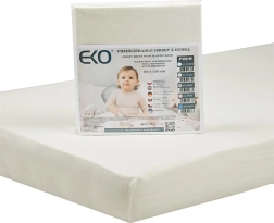 Lenzuolo con angoli in jersey EKO con elastico beige 120 × 60 cm