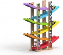 Grande pista da corsa in legno – estensione con 6 rampe