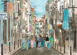 Puzzle Passeggiata a Lisbona 1000 pezzi