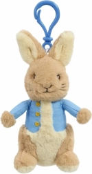 Portachiavi di peluche con Coniglietto PIETRO con clip blu 13 cm