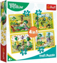 Puzzle 4 in 1 Famiglia TREFLÍK
