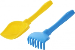 Paletta e rastrellino in plastica per sabbia 22 cm