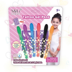 Set di pennarelli per tatuaggi con stencil