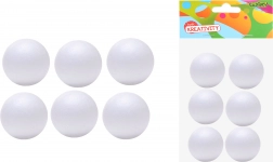 Palline di polistirolo decorative da 3 cm, 6 pz