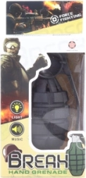 Granata giocattolo in plastica a batterie con suoni