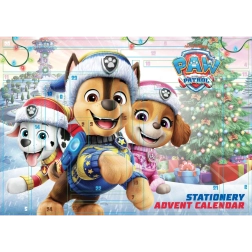 Calendario dell’Avvento Paw Patrol con articoli di cancelleria
