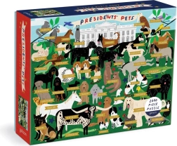 Puzzle Galison Animali domestici presidenziali 2000 pezzi