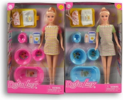 Bambola mamma Lucy con accessori