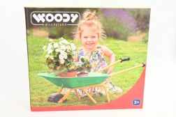 Carriola metallica verde per bambini Woodyland