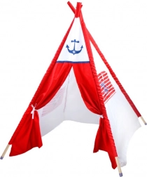 Tenda teepee per bambini con motivo àncora